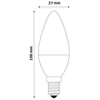 Avide Smart LED gyertya 5,5W RGB+W (2700K) IR távirányítóval