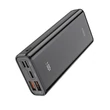 Univerzális hordozható, asztali akkumulátor töltő - HOCO J45 Pro Power Bank - 2xUSB+Type-C+Lightning +MicroUSB+PD+QC3.0 - 10.000 mAh - fekete