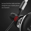 Baseus univerzális szellőzőrácsba illeszthető mágneses PDA/GSM autós tartó kábeltartóval - Baseus Magnetic Car Holder with cable clip - szürke