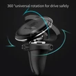 Baseus univerzális szellőzőrácsba illeszthető mágneses PDA/GSM autós tartó kábeltartóval - Baseus Magnetic Car Holder with cable clip - fekete
