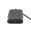 Maxlife 4xUSB szivargyújtó töltő adapter - Maxlife MXCC-03 USB Car Charger - 5V/2,4A - fekete