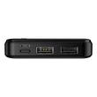 Maxlife univerzális hordozható, asztali akkumulátor töltő - Maxlife MXPB-01 Power Bank - 2xUSB + microUSB + Type-C - 10.000 mAh - fekete