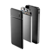 Maxlife univerzális hordozható, asztali akkumulátor töltő - Maxlife MXPB-01 Power Bank - 2xUSB + microUSB + Type-C - 10.000 mAh - fekete