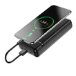 Maxlife univerzális hordozható, asztali akkumulátor töltő - Maxlife MXPB-01 Power Bank - 2xUSB + microUSB + Type-C - 20.000 mAh - fekete
