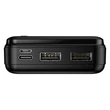Maxlife univerzális hordozható, asztali akkumulátor töltő - Maxlife MXPB-01 Power Bank - 2xUSB + microUSB + Type-C - 20.000 mAh - fekete