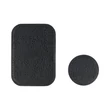 Fém ellenlapka darab mágneses autós tartóhoz - Badge for Magnet Car Holder Leather - 1+1 db/csomag - fekete (ECO csomagolás)