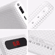 Univerzális hordozható, asztali akkumulátor töltő - HOCO Mige B20A Power Bank - 2xUSB - 20.000 mAh - fehér