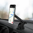 Univerzális műszerfalra/szélvédőre helyezhető mágneses PDA/GSM autós tartó - HOCO CA67 Super Magnetic Car Holder - fekete
