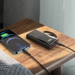 Univerzális hordozható, asztali akkumulátor töltő - HOCO Q4 Power Bank - USB+Type-C + Lightning + PD+QC3.0 - 10.000 mAh - fekete