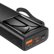 Univerzális hordozható, asztali akkumulátor töltő - HOCO J41 Pro Power Bank - USB+Type-C + Lightning + PD3.0+QC3.0 - 10.000 mAh - fekete