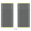 Univerzális hordozható, asztali akkumulátor töltő - HOCO B31A Power Bank - 2xUSB - 30.000 mAh - szürke/sárga