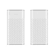 Univerzális hordozható, asztali akkumulátor töltő - HOCO B31A Power Bank - 2xUSB - 30.000 mAh - fehér/szürke