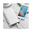 Univerzális hordozható, asztali akkumulátor töltő - HOCO B31A Power Bank - 2xUSB - 30.000 mAh - fehér/szürke