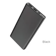 Univerzális hordozható, asztali akkumulátor töltő - HOCO J55 Power Bank - 2xUSB+microUSB+Type-C - 10.000 mAh - fekete