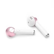 TWS sztereó Bluetooth headset v5.0 + töltő dokkoló - TWS EP003 Earphone - white/pink