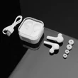 TWS sztereó Bluetooth headset v5.0 + töltő dokkoló - TWS EP002 Earphone + Wireless Charging - white