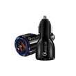 Smart Dual USB szivargyújtós töltő adapter - 5V/3,1A/9V/2A/12V/1,6A - Smart QC3.0 Car Charger - Qualcomm Quick Charge 3.0 - black