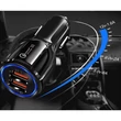 Smart Dual USB szivargyújtós töltő adapter - 5V/3,1A/9V/2A/12V/1,6A - Smart QC3.0 Car Charger - Qualcomm Quick Charge 3.0 - black