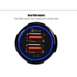 Smart Dual USB szivargyújtós töltő adapter - 5V/3,1A/9V/2A/12V/1,6A - Smart QC3.0 Car Charger - Qualcomm Quick Charge 3.0 - black