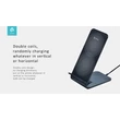 Devia Qi univerzális vezeték nélküli töltő állomás - 5V/2A - Devia Pioneer Fast Wireless Charger Stand - black - Qi szabványos
