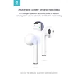 Devia sztereó Bluetooth headset v5.0 - AirPods TWS Wireless Bluetooth In-Ear C08 - white