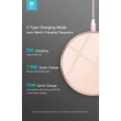 Devia Qi univerzális vezeték nélküli töltő állomás - 5V/1A - Devia Aurora V2 Wireless Charger - rose gold - Qi szabványos
