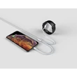 Devia mágneses töltőkábel Apple Watch órához + lightning kábel - Devia Smart Series 2in1 Apple Watch Charging Cable - white 