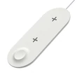 Devia Qi univerzális vezeték nélküli töltő állomás - 18W - Devia V.2 3in1 Wireless Charger for Smartphone + Apple Watch + Earphone - white 