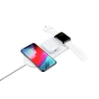 Devia Qi univerzális vezeték nélküli töltő állomás - 18W - Devia V.2 3in1 Wireless Charger for Smartphone + Apple Watch + Earphone - white 