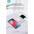 Devia Qi univerzális vezeték nélküli töltő állomás - 18W - Devia V.2 3in1 Wireless Charger for Smartphone + Apple Watch + Earphone - white 