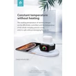 Devia Qi univerzális vezeték nélküli töltő állomás - 18W - Devia V.3 3in1 Wireless Charger for Smartphone + Apple Watch + Earphone - white 