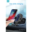 Devia szellőzőrácsba illeszthető vezeték nélküli autós töltő/tartó - 5V/2A - Devia Sensor Car Air Vent Wireless Charger Phone Holder - 10W - Qi szabványos