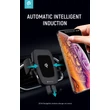Devia szellőzőrácsba illeszthető / műszerfalra ragasztható vezeték nélküli autós töltő/tartó - 5V/2A - Devia Navigation Wireless Charger Car Mount - 10W - Qi szabványos