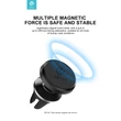 Univerzális szellőzőrácsba illeszthető mágneses autós tartó - Devia Titan Series Magnet Car Mount - black