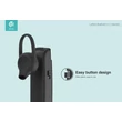 Devia Lattice Bluetooth headset v4.1 - MultiPoint - Music Streaming - black