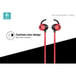 Devia Roshe Sport Bluetooth sztereó headset v4.1 - MultiPoint - black/red