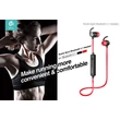 Devia Roshe Sport Bluetooth sztereó headset v4.1 - MultiPoint - black/red