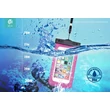 Univerzális vízálló védőtok max. 5,5" méretű készülékekhez - Devia Neon Waterproof Bag - rose red