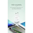 Usams hálózati töltő adapter Type-C bemenettel - 5V/3A - Usams T14 PD Fast Travel Charger QC 3.0 - 18 W - fehér