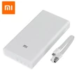 Univerzális hordozható, asztali akkumulátor töltő - Xiaomi Mi Power Bank 2C QC3.0 - 20.000 mAh - fehér