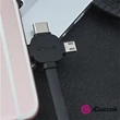 AWEI CL-83 2m/3 az 1-ben USB - MicroUSB/Lightning/Type-C/fekete USB kábel #01