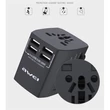 AWEI C-36 4xUSB/fekete utazó adapter #01
