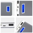 AWEI P83K 10000mAh/2XUSB/LCD kijelzővel/alumínium/szürke powerbank #02