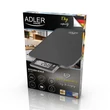 Adler AD3167B tölthető kihúzható LCD kijelzős fekete konyhai mérleg #05