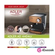 Adler AD 4404r 15 bar rózsaarany eszpresszó kávéfőző #01