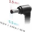 Akyga AK-ND-01 19V/3,42A/65W 5,5x2,5mm notebook hálózati töltő #02