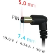 Akyga AK-ND-04 19V/4,74A/90W 7,4x5mm notebook hálózati töltő #02