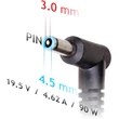 Akyga AK-ND-26 19,5V/4,62A/90W 4,5x3mm notebook hálózati töltő #02