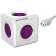 Allocacoc PowerCube ReWirable 5-ös lila/fehér hálózati elosztó 4 cserélhető dugóval #01