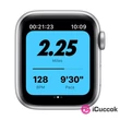 Apple Watch Nike Series 6 GPS-es 40mm ezüst alumíniumtok platina/fekete Nike sportszíjas okosóra #02